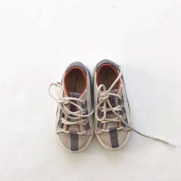 ZARA lace up fashion sneakers EUC 22(6) - Picture 2 of 5